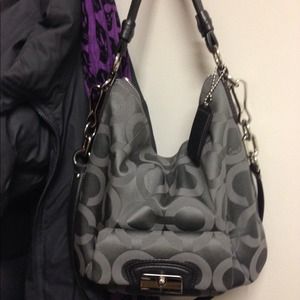 Coach Kristin op art sateen hobo