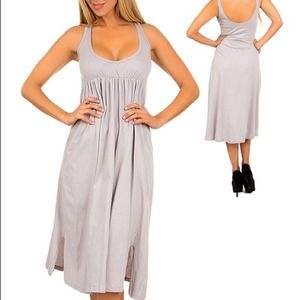 Gray cover up dress