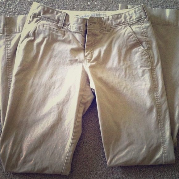 Khaki pants. Great for school uniforms.