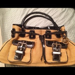 Authentic Michael Kors Straw Bag! Taking offers!
