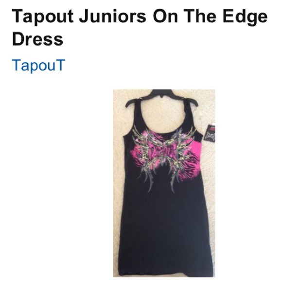 Tapout Tank Style Dress "On the Edge" sz L