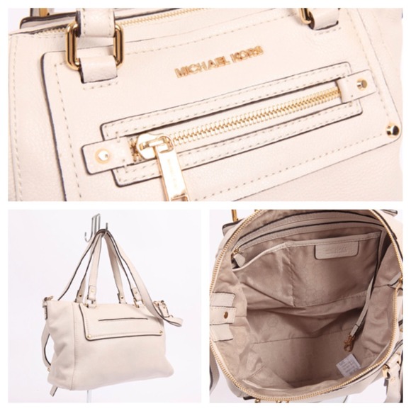 Michael Kors Gilmore Large MK Vanilla Handbag - Picture 2 of 4