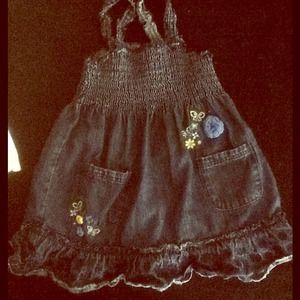 🎀18 mos Girls Denim, Thin- Strap Dress🎀 NWOT
