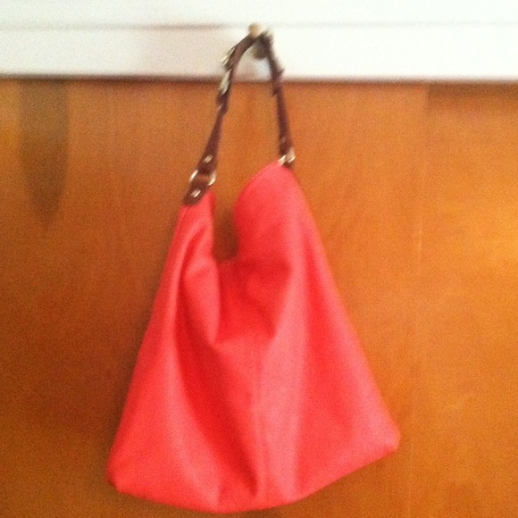 Express Handbags - SOLD!!! Coral express tote Express Handbags - SOLD!!! Coral express tote