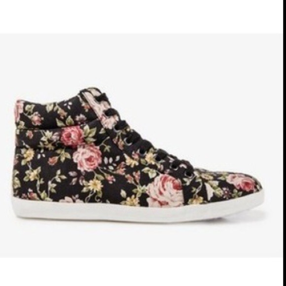 Floral Hightop Sneakers