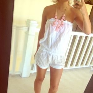 Victoria Secret White Romper Small