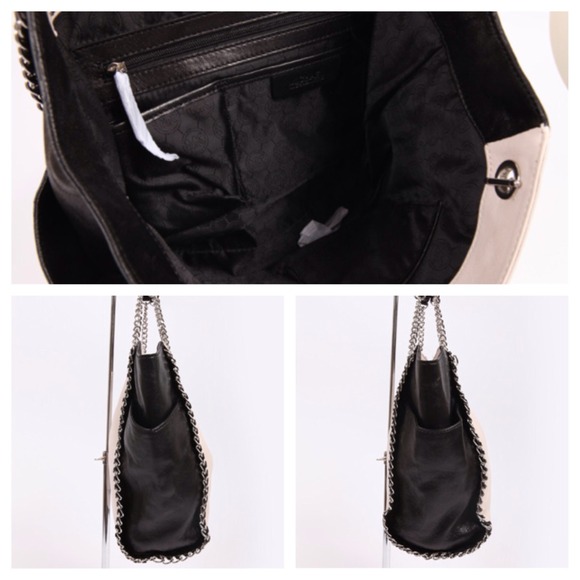 Michael Kors Chelsea Optic White&Black Handbag - Picture 3 of 4