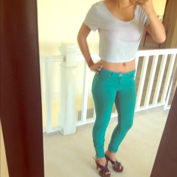Express colored skinny jeans size 0