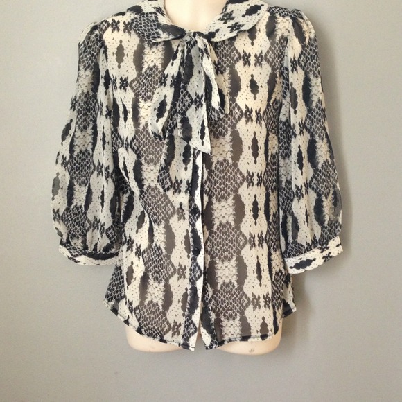 Asos snakeskin print top size 4!