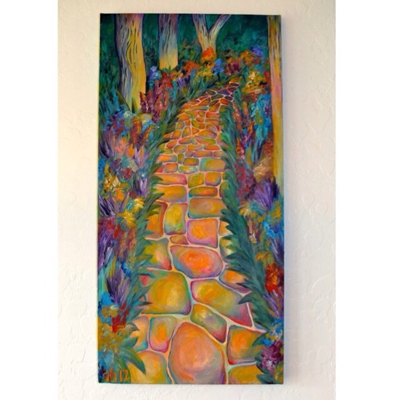 💛SOLD!💛 Original painting "Path in the Gardens"