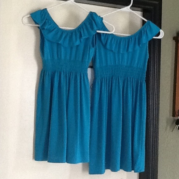 Blue casual dresses