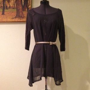 Super cute sheer dress/tunic marseille small NWOT