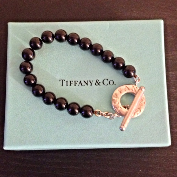 Authentic Tiffany onyx bracelet.