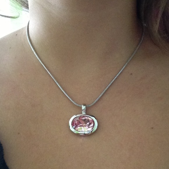 Pink Swarovski Crystal Necklace