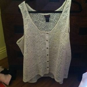 Tan knitted tank