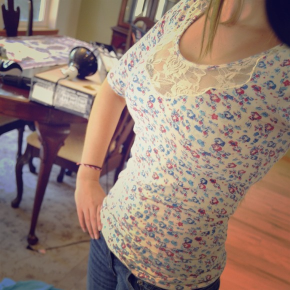 Small floral shirt