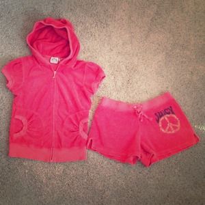 Terry Cloth Juicy Couture Shorts Outfit