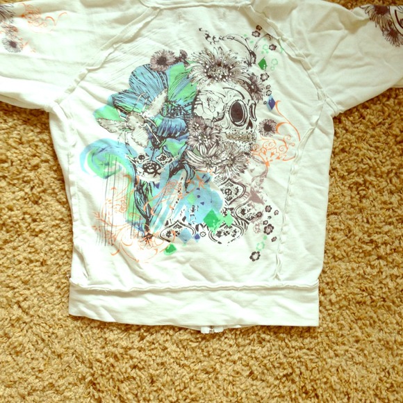 👍Reduced👍Abstract skull hoodie - Picture 1 of 4