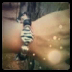 Black and white bracelet