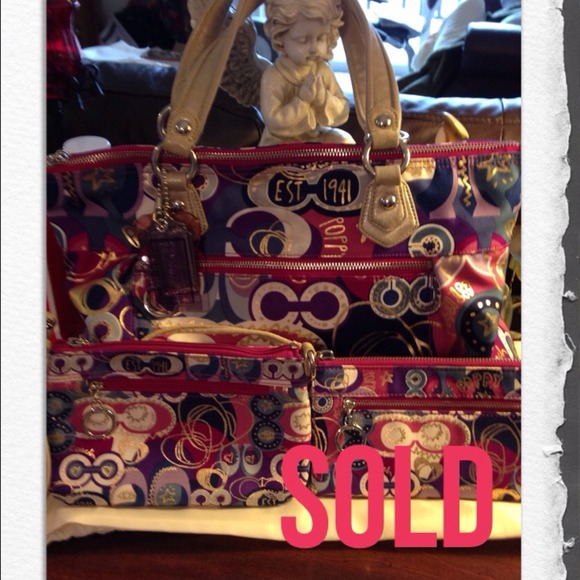 Gently Used Rare Coach Poppy Bag