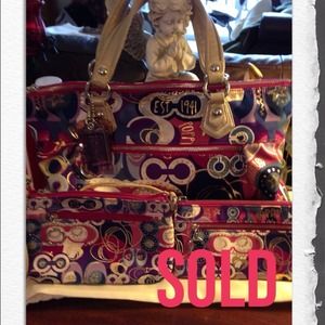 Gently Used Rare Coach Poppy Bag