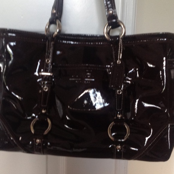 Coach Purse, Patent Leather, Gently Used