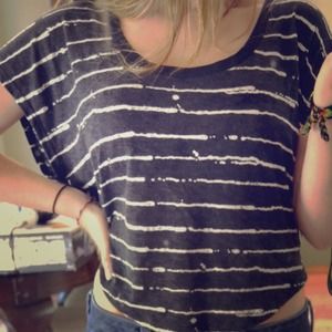 Black&white stripe t shirt from Vans