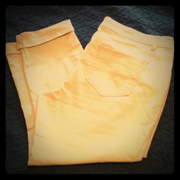 ✨✨khaki color skinny capris