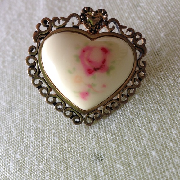 Vintage, gold, Rose ring.