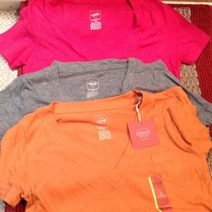 V neck boyfriend tee bundle