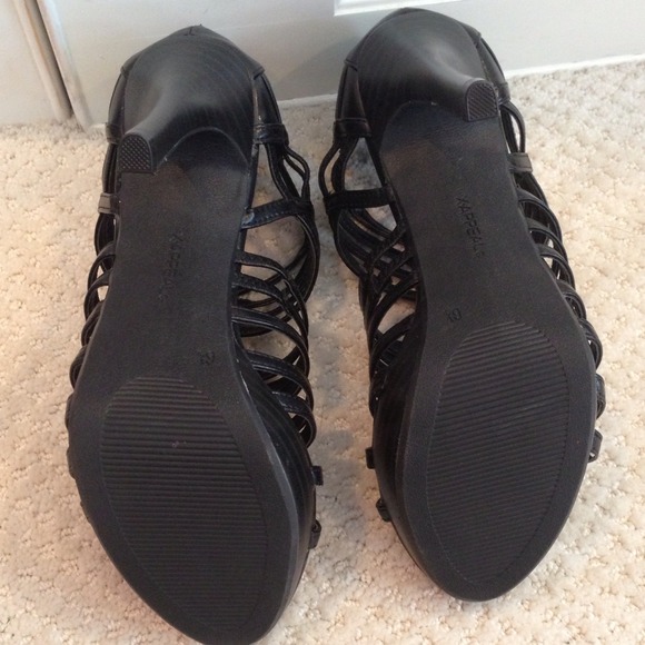 Black Cage Heels - Picture 3 of 4