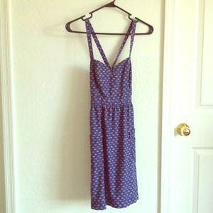 💛SOLD!💛 Criss cross back, polka dot dress