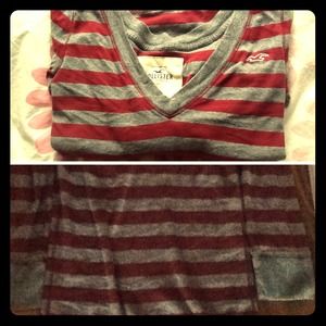 Red striped hollister shirt