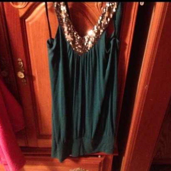 Teal and silver dress - Picture 1 of 1