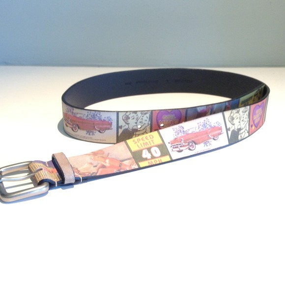 Vintage Ad Leather Belt