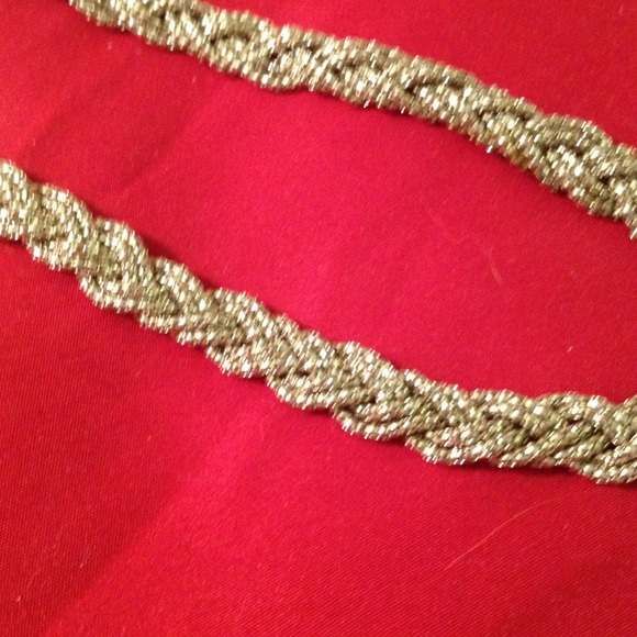 Silver braided headband