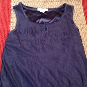 Purple silk tank