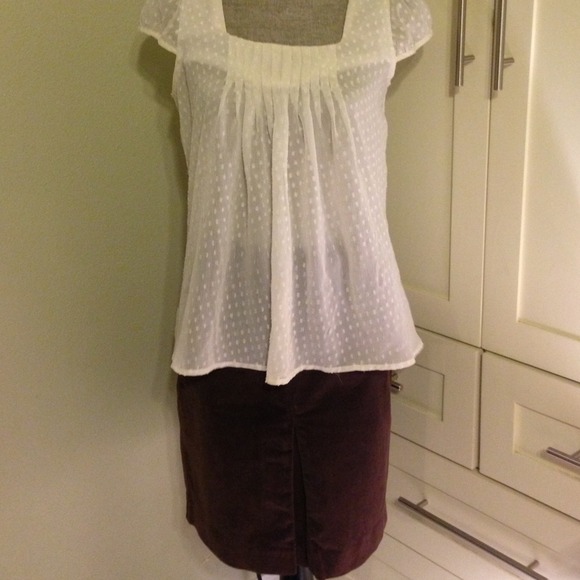 Brown Cord Skirt