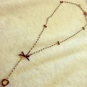 Betsey Johnson Time Flies By chain.