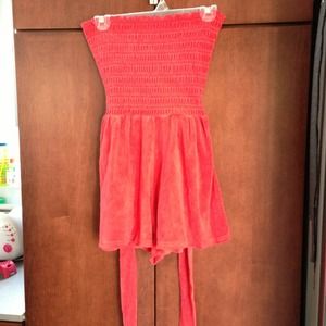 Juicy couture red terry romper