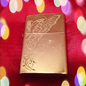 Reduced Price ✂ Angel Wings Zippo Lighter