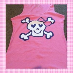 🎀Pink skull tank🎀