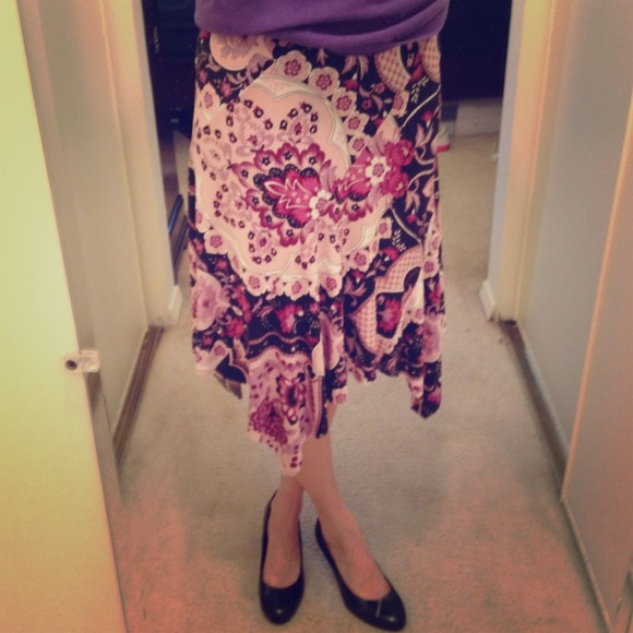 Purple Paisley Skirt