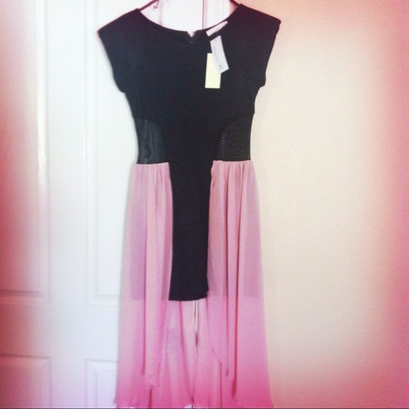 Party dress with mesh cutouts. NWT - Picture 1 of 3