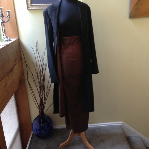 High waist skirt and jacket with matching lining - Picture 1 of 4