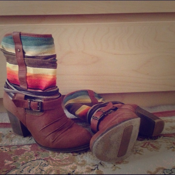 Boots - Tribal ankle boots