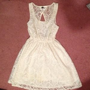 White lace dress