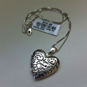 Sterling Silver Mom Graffiti Locket