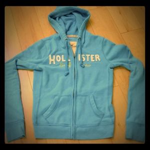 Light blue hollister hoodie