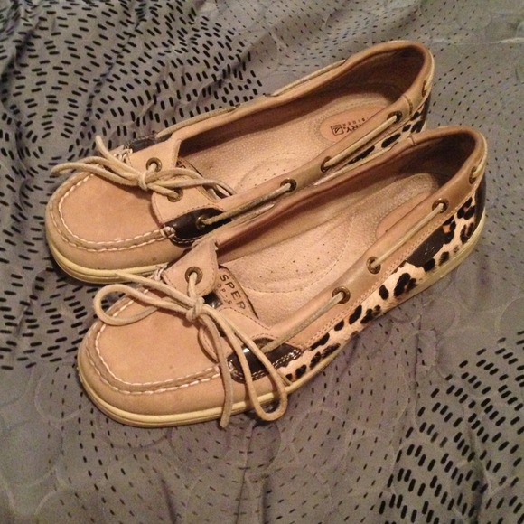 Sperry Top Siders Angelfish Leopard Print